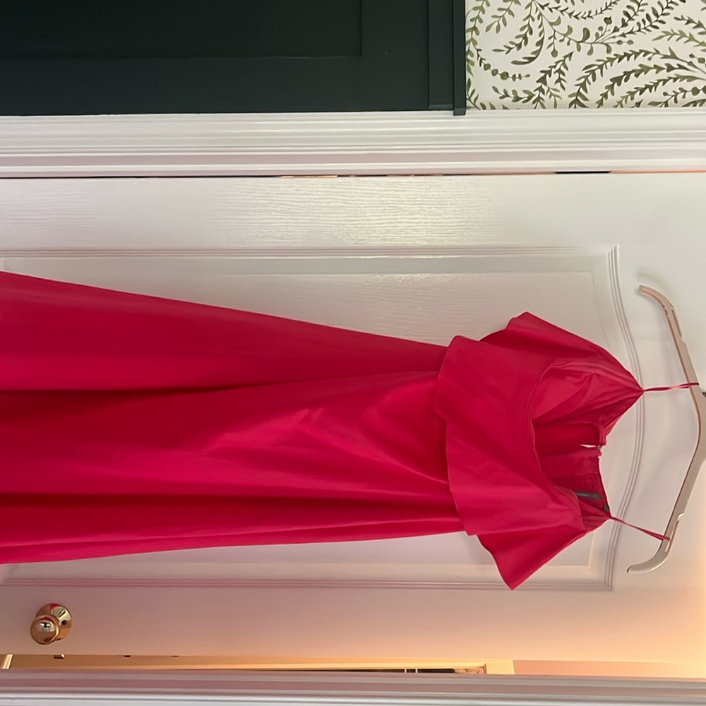 Midi, ruffled Anthropologie dress